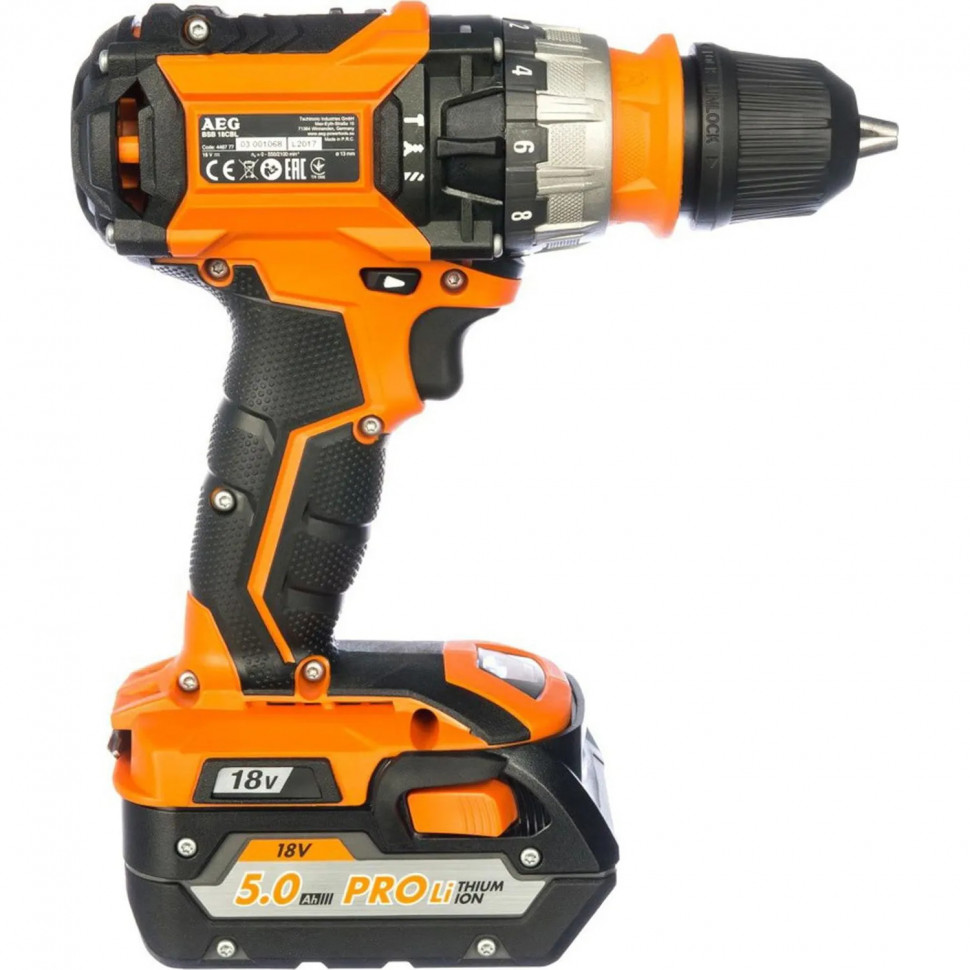 Дрель-шуруповерт бесщеточная аккумуляторная AEG BSB18CBLLI-502C 4935459396