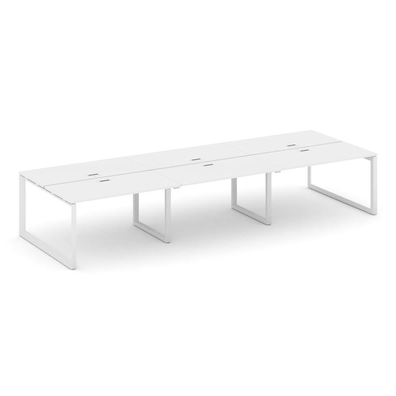 Style Project Рабочая станция двухсторонняя SN-59O.DRS-072 Белый/Металл Белый/Белый Заглушка 3540*14