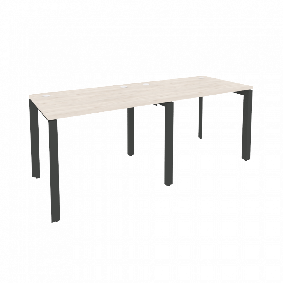 Onix Рабочая станция на П-образном м/к O.MP-RS-2.1.7 Денвер Светлый/Металл Антрацит 1960*720*750