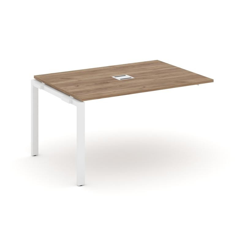 Style Project Проходной наб. элем. перег. стола SN-59P.NSPRG-004 Дуб Табак/Металл Белый 1580*980*750