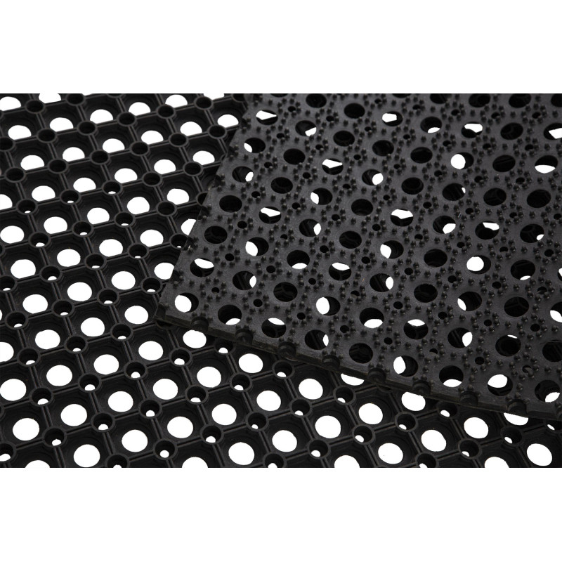 Коврик входной резиновый Luscan Professional 100x150х16мм черный