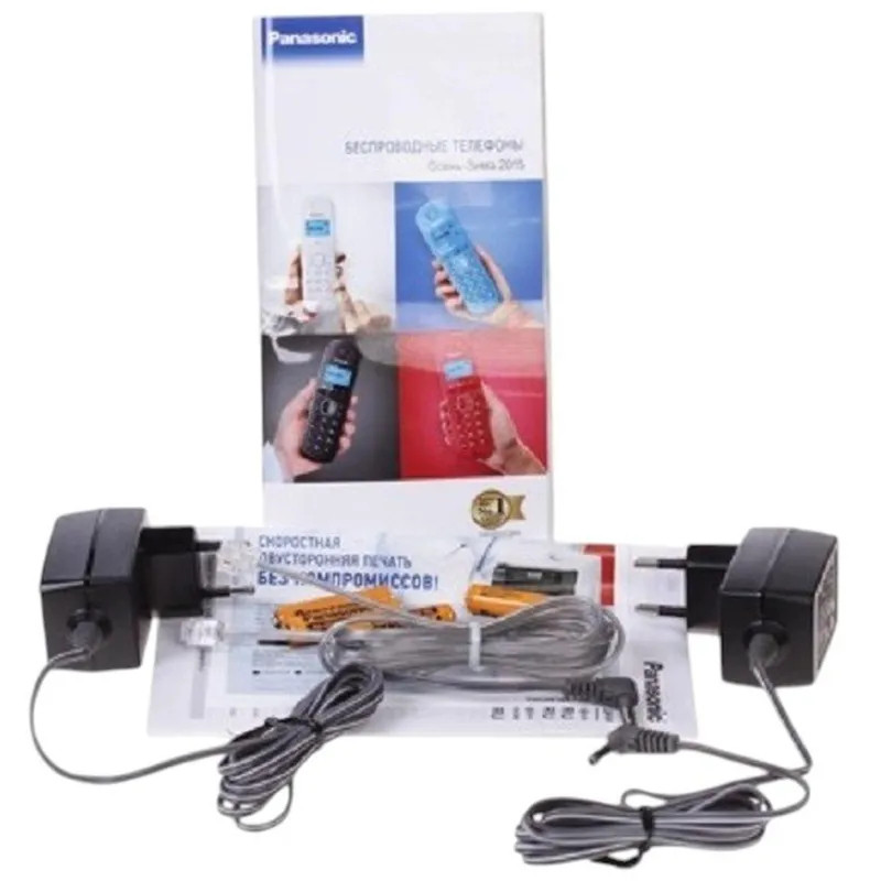 Радиотелефон Panasonic KX-TG2512RUS серебристый (2шт)