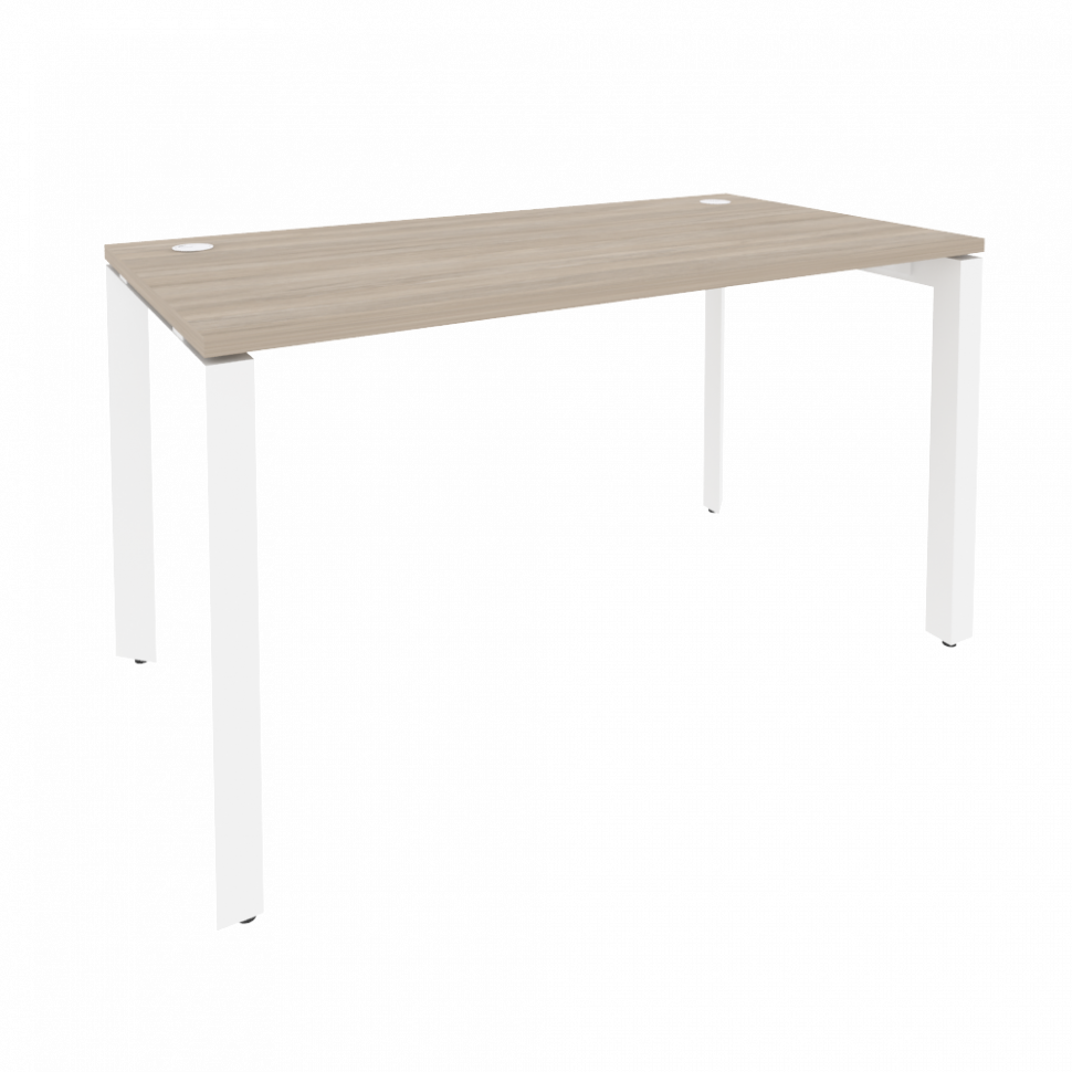 Onix Стол рабочий на П-образном м/к O.MP-SP-3.7 Дуб Аттик/Металл Белый 1380*720*750
