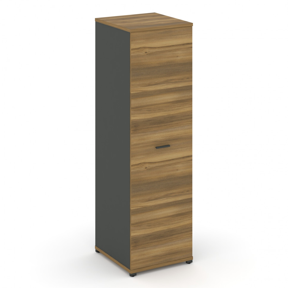 Concept Гардероб узкий глубокий CN.GB.E-003 A Сандал Янтарный/Антрацит/Металл Антрацит 570*600*1922