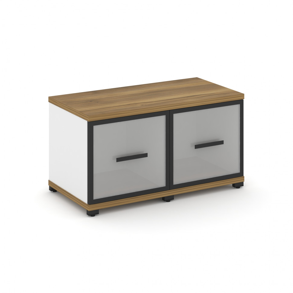 Concept Шкаф 2 узкие секции, 1 ниша CN.STU-123 RMB B Сандал Янтарный/Белый Бриллиант/Металл Черный/С