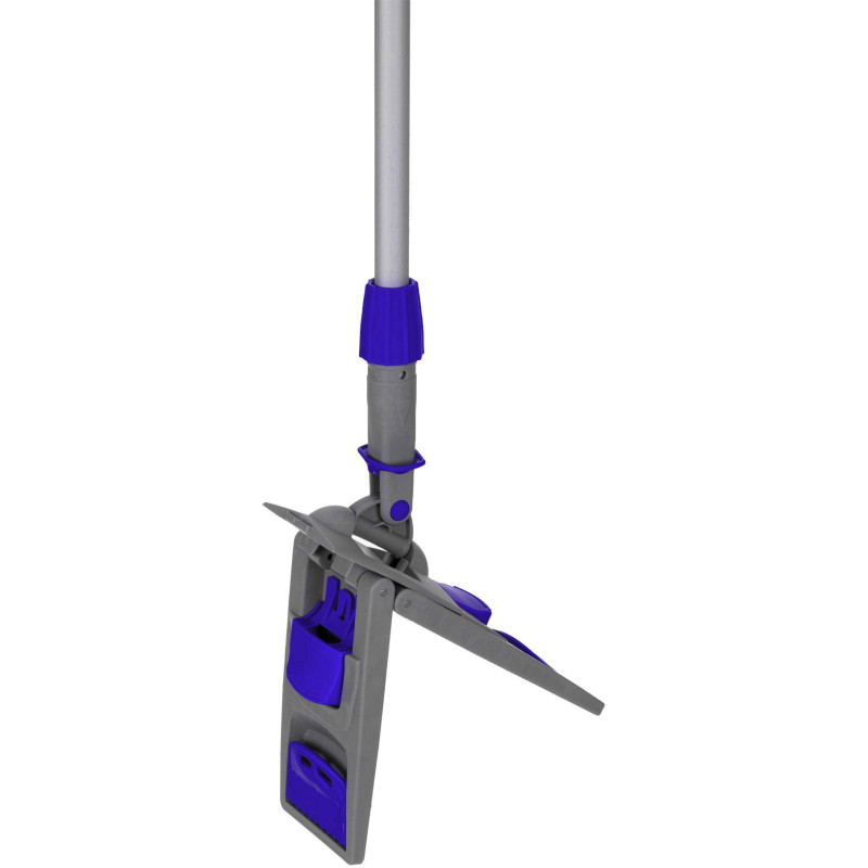 Держатель МОПа универс/зажимы, пластик LuscanProf  50х11см, серый/синий