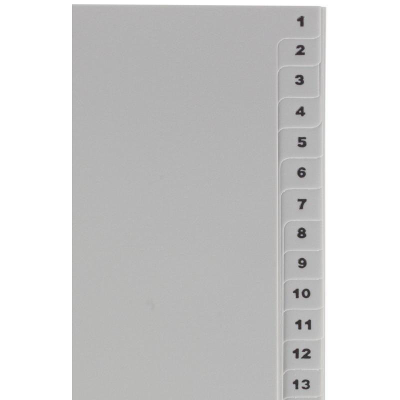 Разделитель листов из сер.пласт. с индексами Attache, А4,цифровой 1-31