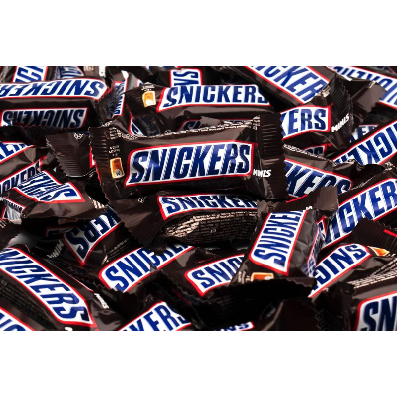 Шоколадный батончик Snickers Minis, короб, 2,9кг