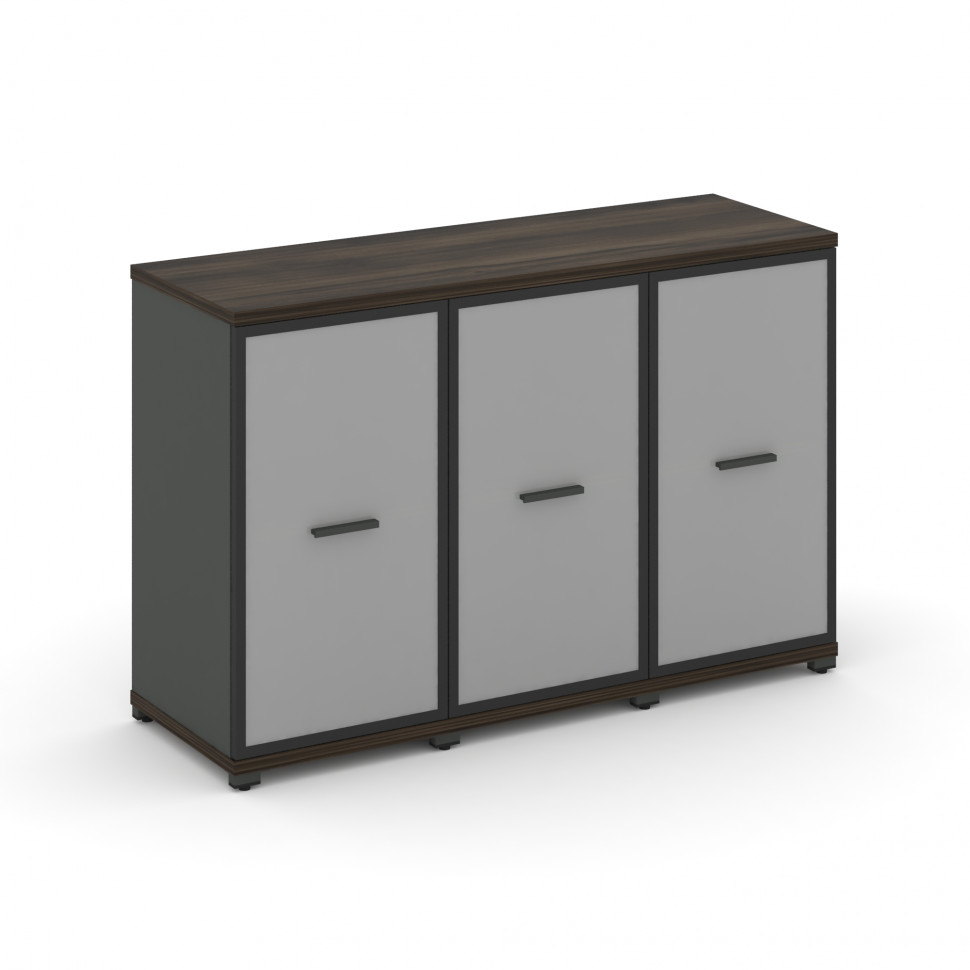 Concept Шкаф 3 узкие секции, 2 ниши CN.STU-233 RMB A Дуб Мали/Антрацит/Металл Антрацит/Сатин 1252*42