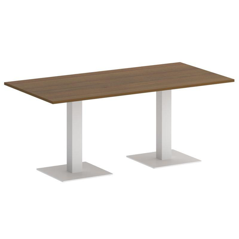 Riva Стол прямоугольный А.СПРГ-4 Орех Гварнери/Металл Белый 1800*900*750