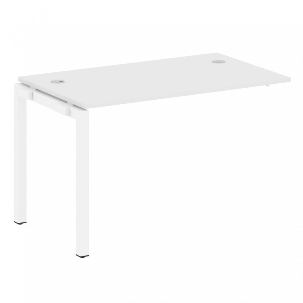 Metal System Quattro Проходной элемент рабочей станции на П-образном м/к 50БП.ПРС-СП-1.2 Белый/Метал