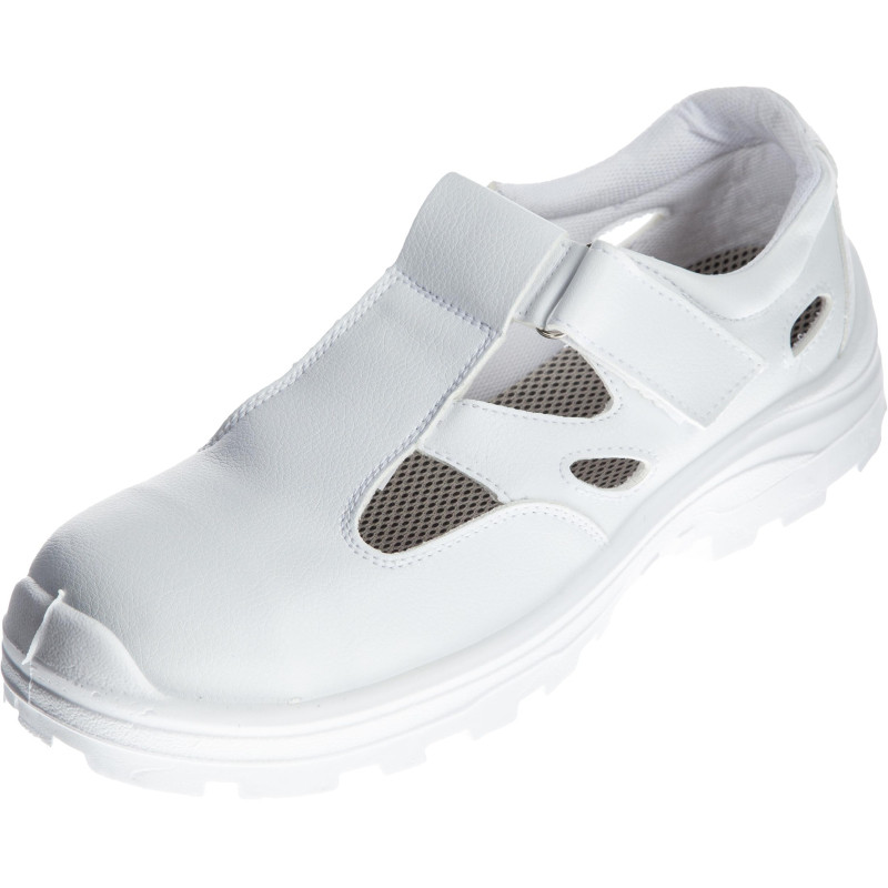 Полуботинки (сандалии)  АЛМИ(арт. 80302-011600) с МП, белые, р.45
