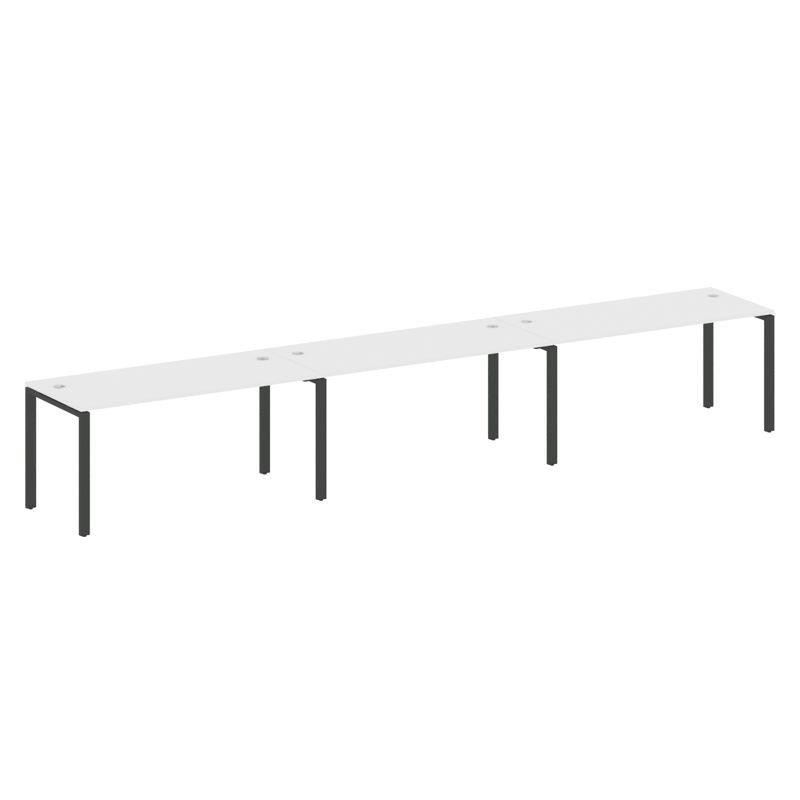 Metal System Рабочая станция на 3 места на П-образном м/к БП.СМ-3.4 Белый/Металл Антрацит 4800*720*7 Metal System Рабочая станция на 3 места на П-образном м/к БП.СМ-3.4 Белый/Металл Антрацит 4800*720*7