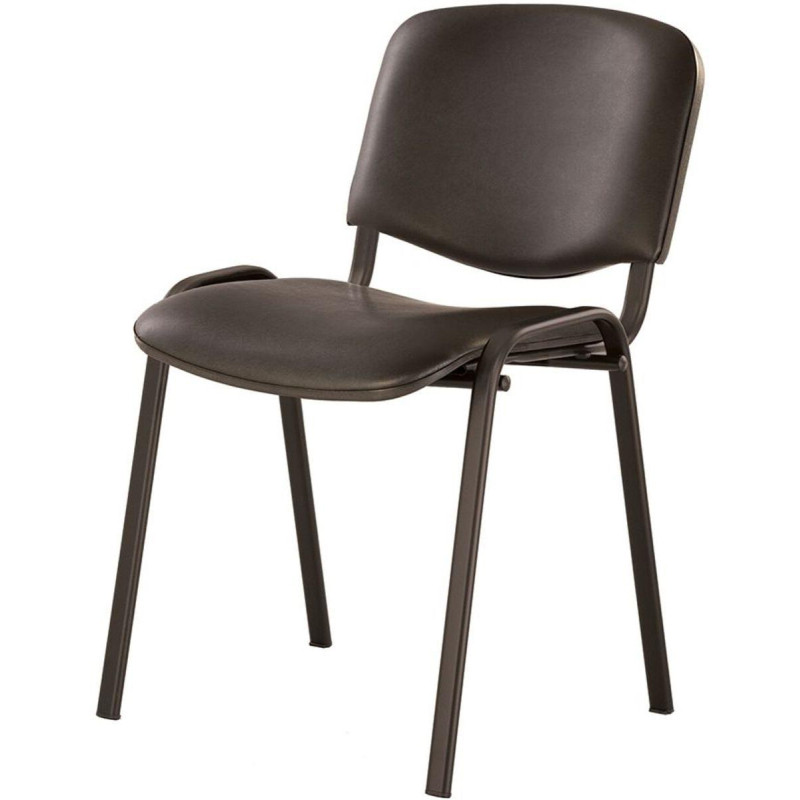 Стул UA_EChair ISO WIN(ИЗО) черн, к/з черный V-4