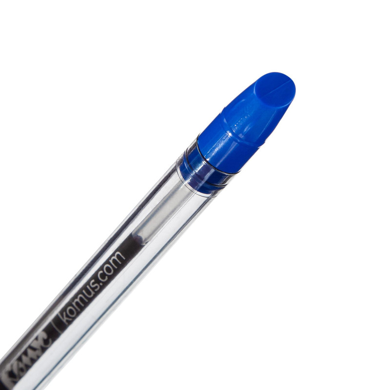 Ручка шариковая неавтомат. Комус 0,4 мм,шар0,5 мм,син,масл,манж