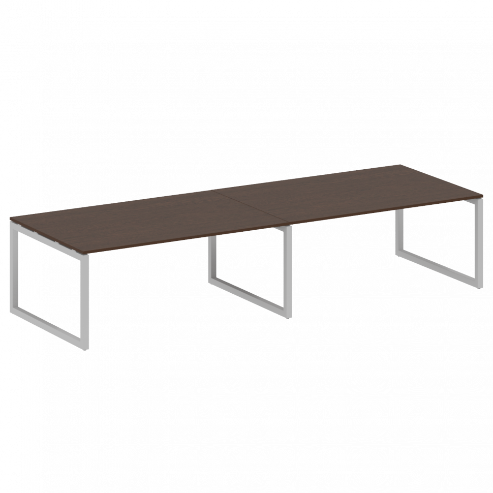 Metal System Quattro Переговорный стол (2 столешницы) на О-образном м/к 50БО.ПРГ-2.5 Венге Цаво/Мета Metal System Quattro Переговорный стол (2 столешницы) на О-образном м/к 50БО.ПРГ-2.5 Венге Цаво/Мета