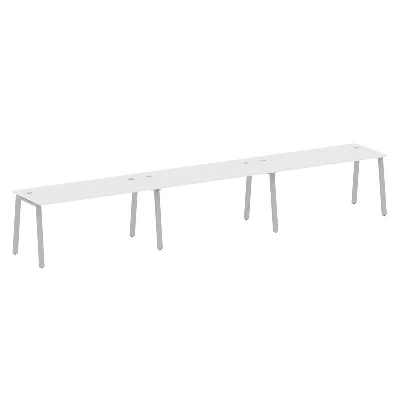 Metal System Рабочая станция на 3 места на А-образном м/к БА.СМ-3.4 Белый/Металл Серый 4800*720*750 Metal System Рабочая станция на 3 места на А-образном м/к БА.СМ-3.4 Белый/Металл Серый 4800*720*750