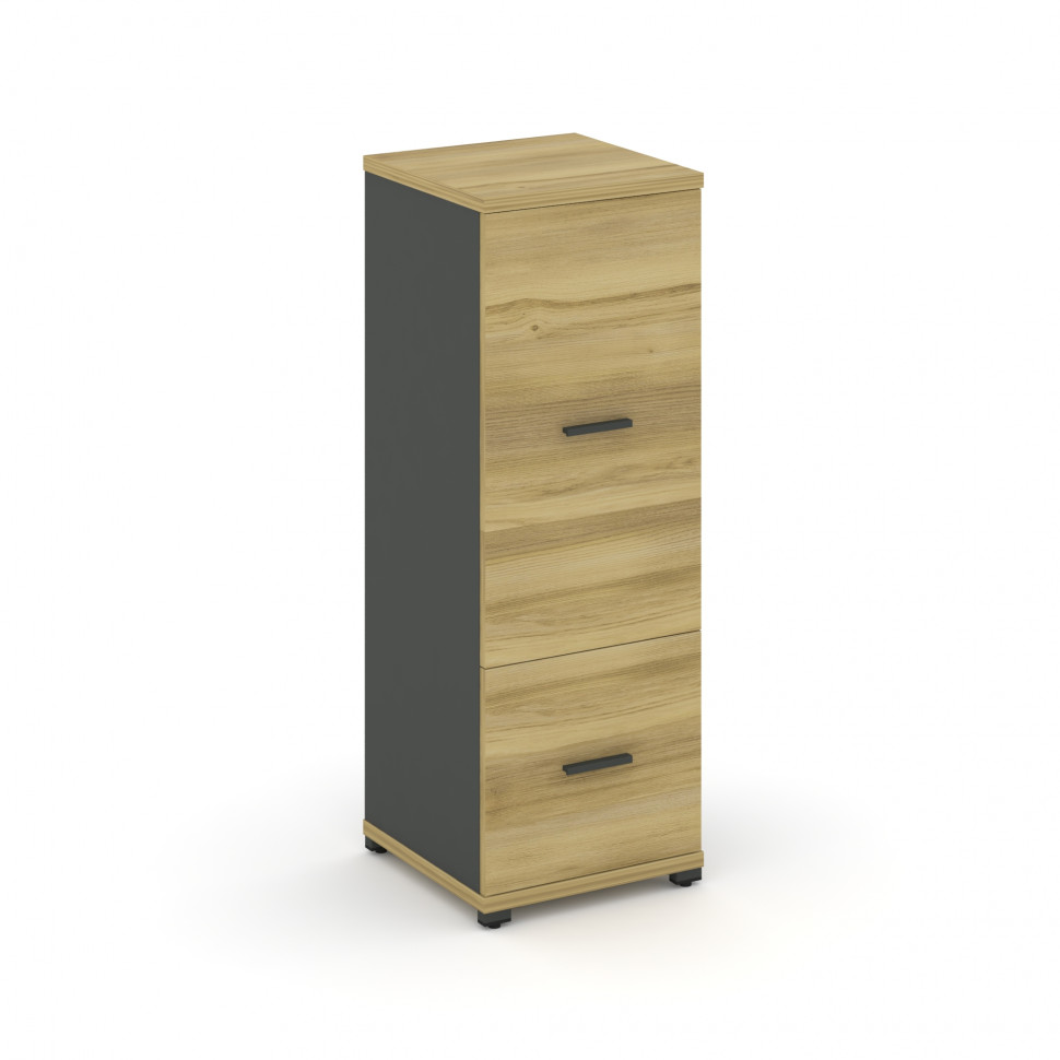 Concept Шкаф 1 узкая секция, 3 ниши CN.STU-312 A Дуб Винченцо/Антрацит/Металл Антрацит 420*420*1186