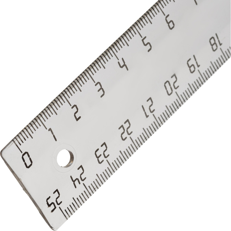 Линейка 25см Attache Economy с держателем прозрачная пластик Линейка 25см Attache Economy с держателем прозрачная пластик