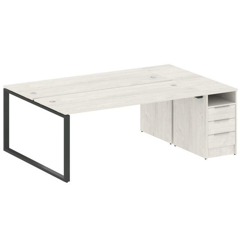 Metal System Рабочая станция с тумбой на О-образном м/к БО.РС-СТП-2.5 Дуб Наварра/Металл Антрацит 22 Metal System Рабочая станция с тумбой на О-образном м/к БО.РС-СТП-2.5 Дуб Наварра/Металл Антрацит 22