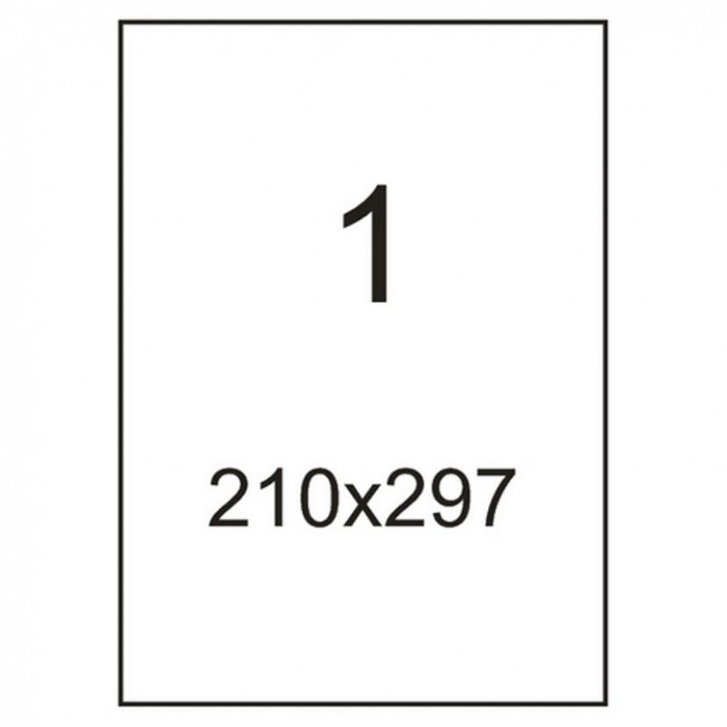 Этикетки самокл. ProMEGA Label BASIC 210х297мм А4  50 листов