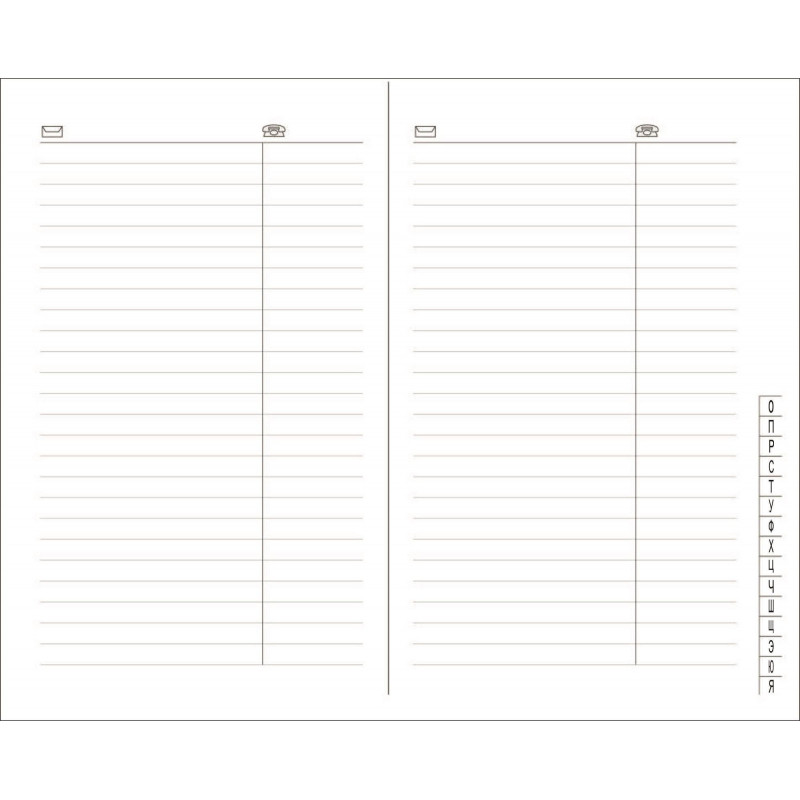 Телефонная книга зеленый,А5,133х202мм,96л,АТТАСНЕ ВИВА