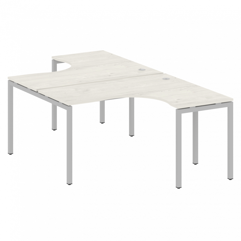 Metal System Quattro Рабочая станция криволинейная на П-образном м/к 40БП.РАС-СА-2.3 Дуб Наварра/Мет Metal System Quattro Рабочая станция криволинейная на П-образном м/к 40БП.РАС-СА-2.3 Дуб Наварра/Мет