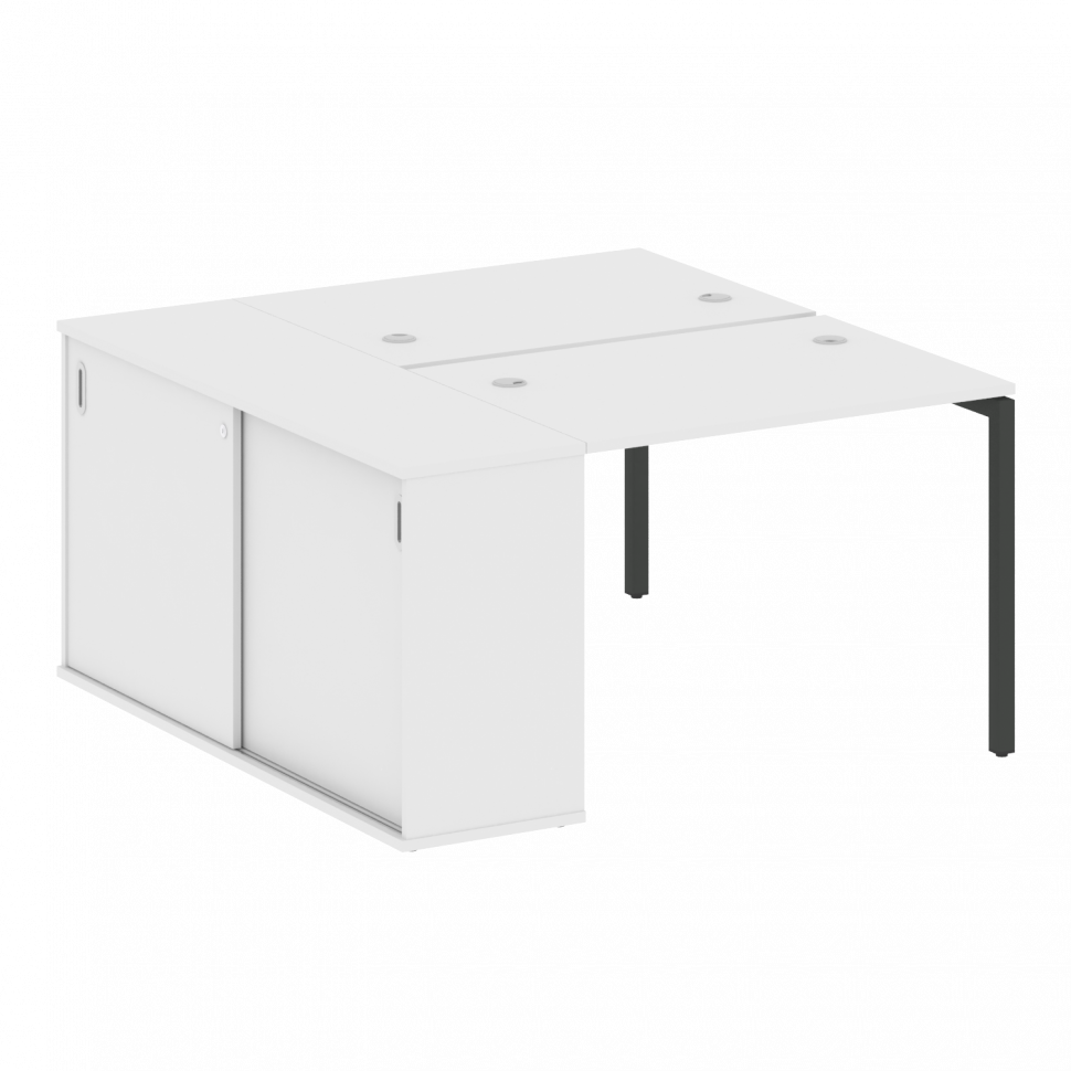 Metal System Quattro Рабочая станция с шкафом-купе на П-образном м/к 40БП.РС-СШК-1.1 Т Белый/Металл Metal System Quattro Рабочая станция с шкафом-купе на П-образном м/к 40БП.РС-СШК-1.1 Т Белый/Металл