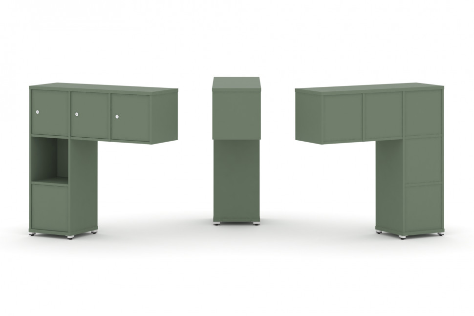 Concept Надставка низкая CN.ONN-006 Кобо/Металл Белый 1099*365*1130