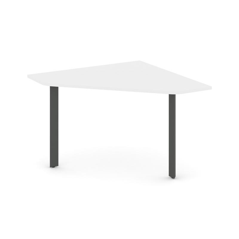 Style Project Угловой элемент переговорного стола SN-59.UPRG-031 Белый/Металл Антрацит 1180*1180*750