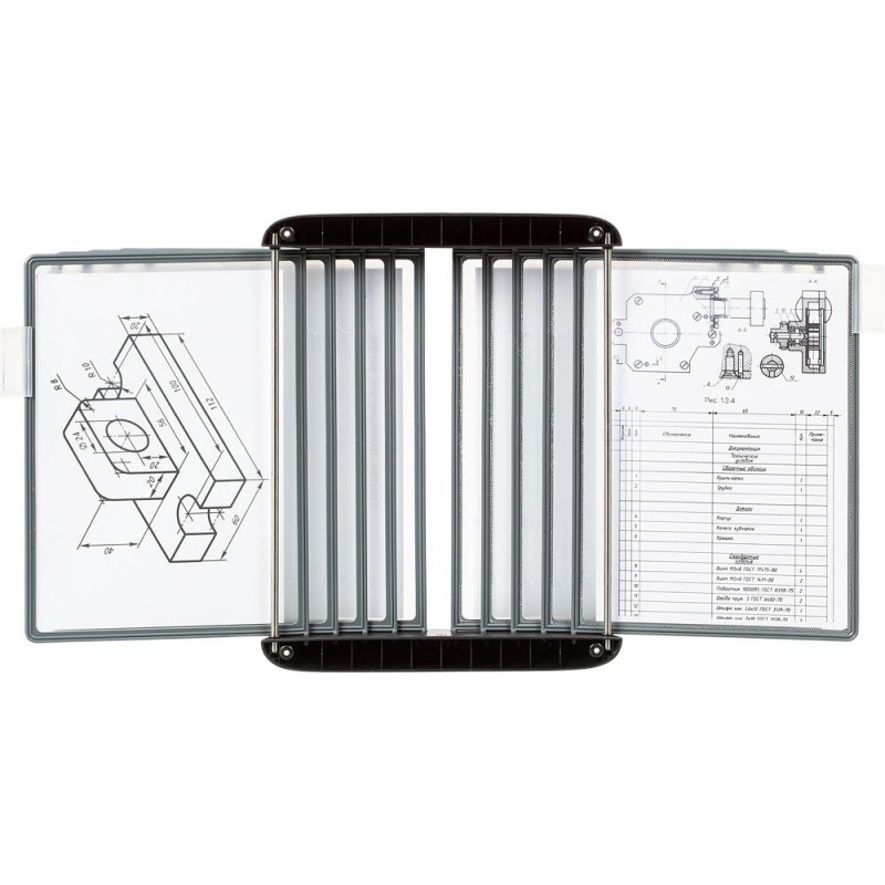 Демосистема настенная Promega office FDS012 10 пан., черный пластик