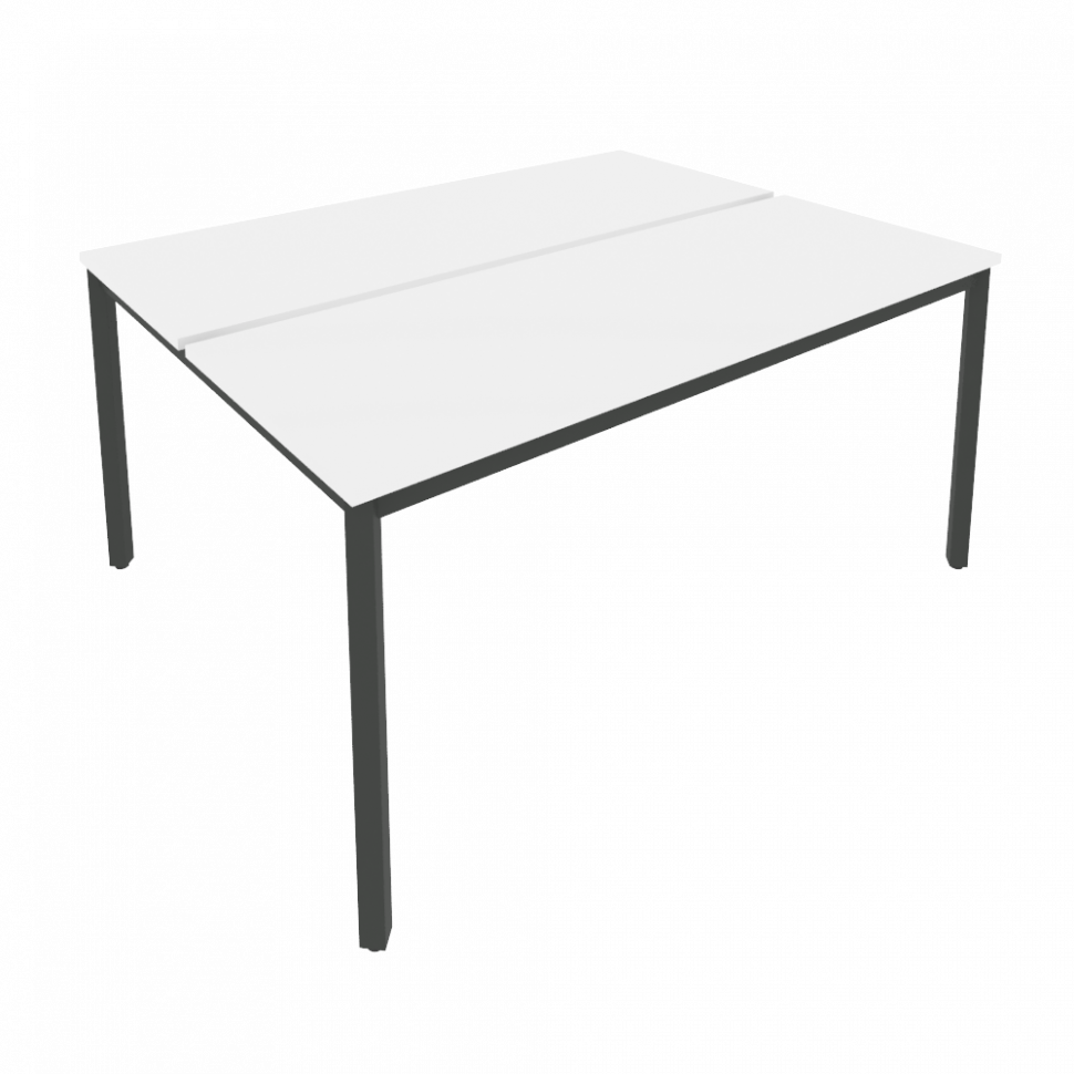 Slim Рабочая станция на металлокаркасе С.СП-6.2 Белый/Металл Антрацит 1580*1235*750