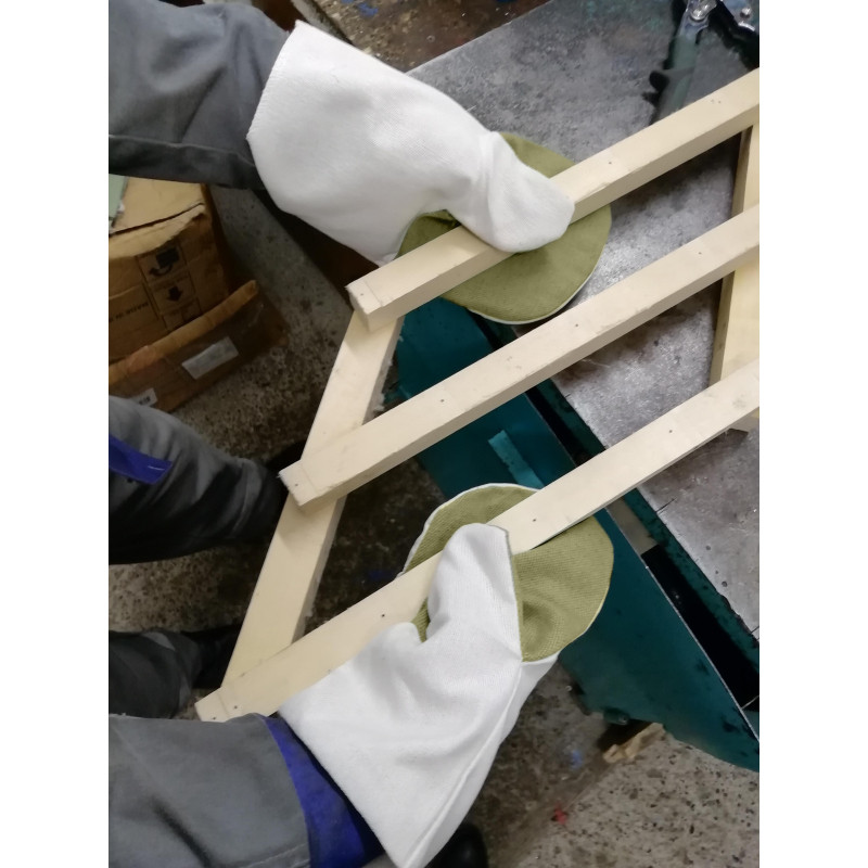 Рукавицы хб с наладонником брезентовым (пл.240гр/м2 и 480гр/м2) 10 пар/уп