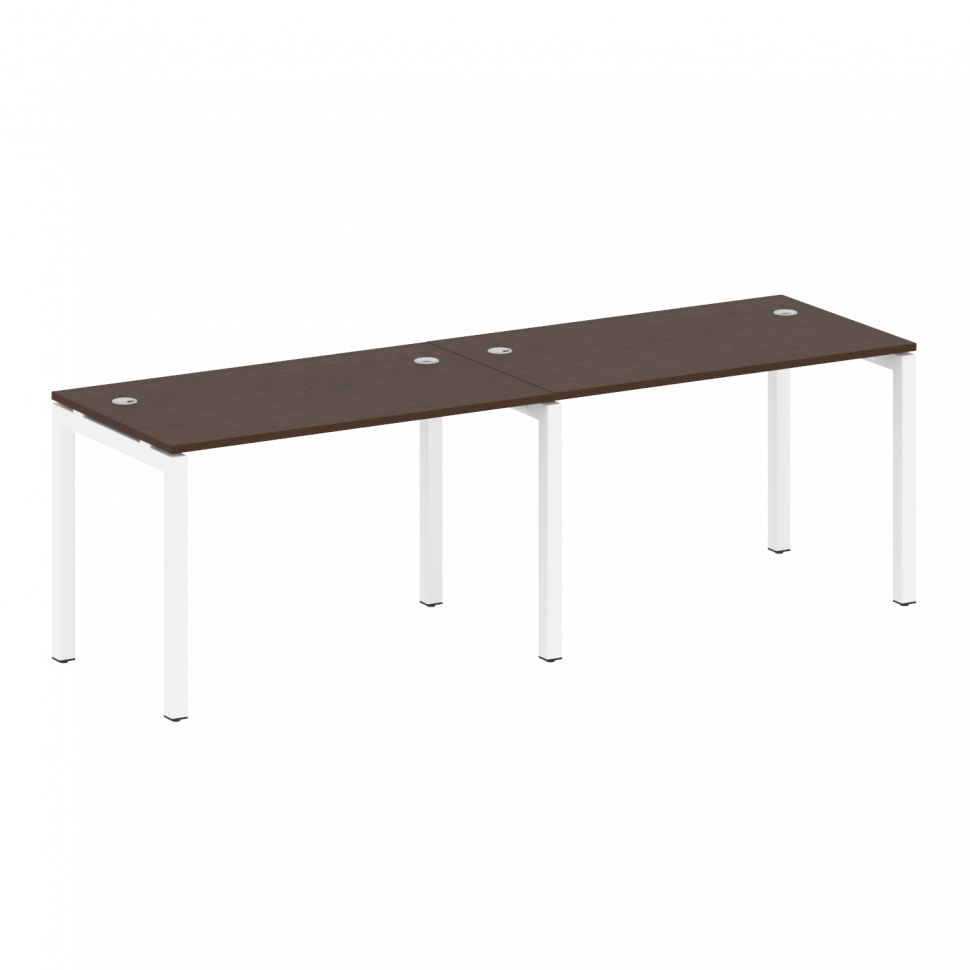 Metal System Quattro Рабочая станция на 2 места на П-образном м/к 50БП.СМ-2.2 Венге Цаво/Металл Белы Metal System Quattro Рабочая станция на 2 места на П-образном м/к 50БП.СМ-2.2 Венге Цаво/Металл Белы