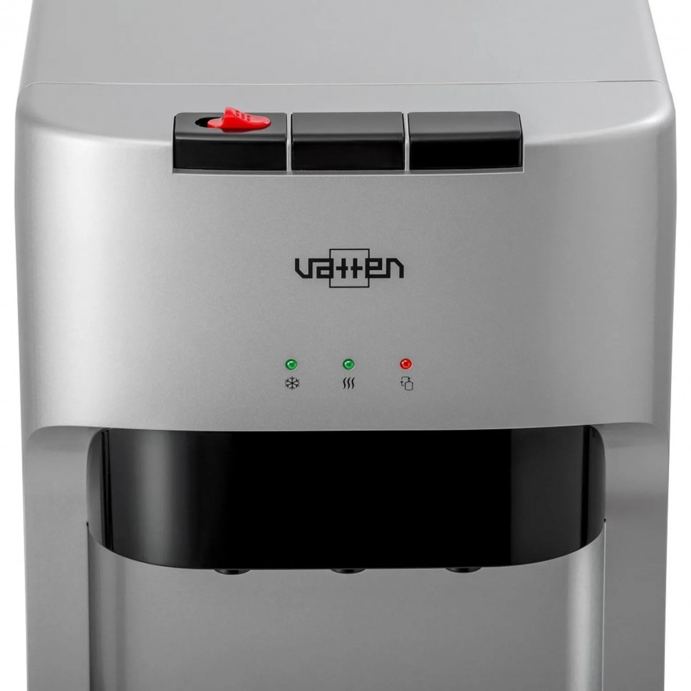 Кулер для воды VATTEN L45SE напольный, электронн, нижняя загрузка, серебро