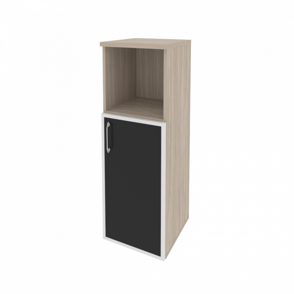 Onix Шкаф средний узкий правый O.SU-2.2 R (R) black Дуб Аттик/Cтекло Black 400*420*1207 Onix Шкаф средний узкий правый O.SU-2.2 R (R) black Дуб Аттик/Cтекло Black 400*420*1207