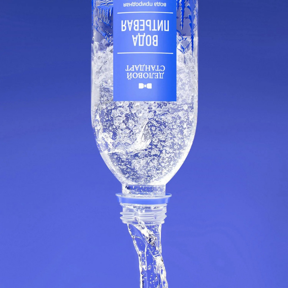 Вода питьевая Деловой Стандарт газ ПЭТ 0,5л СПб (U)