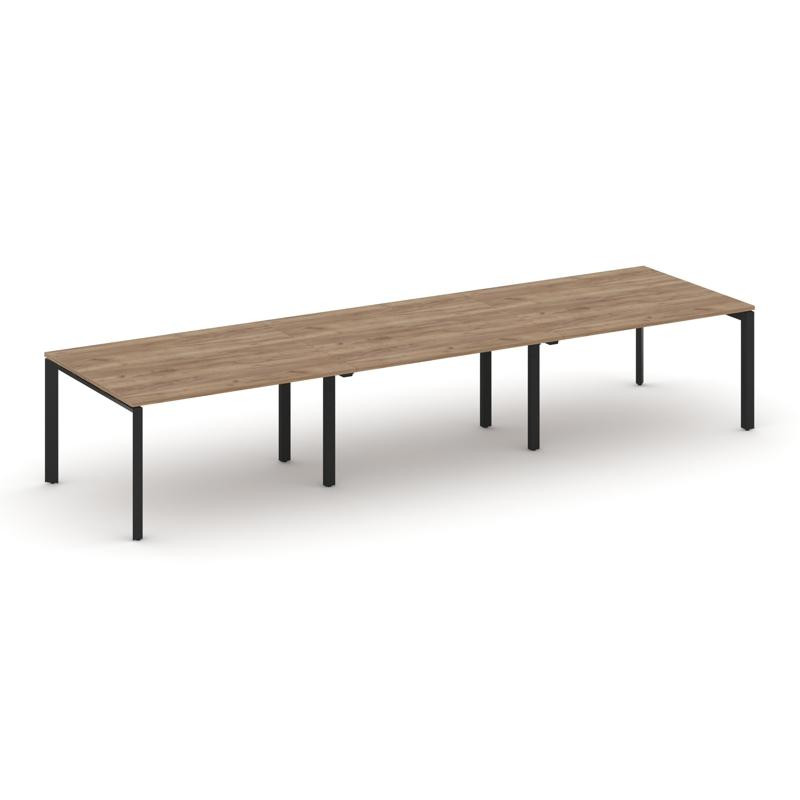 Style Project Стол переговорный SN-59P.SPRG-053.3 Дуб Табак/Металл Черный 4140*1180*750