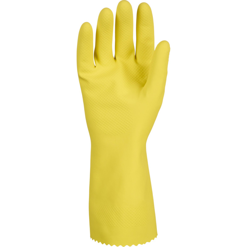 Перчатки КЩС латексные TopFort Профхим Лат К50 Щ50 цв.желтый р.8