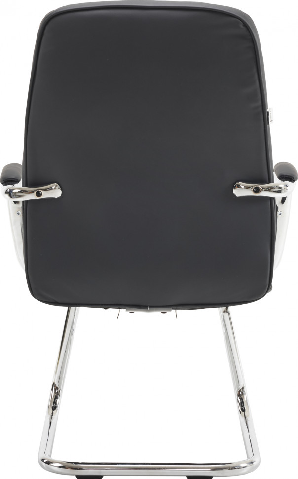 Кресло для посетителей Everprof Vesta (Веста) CF Экокожа Черный