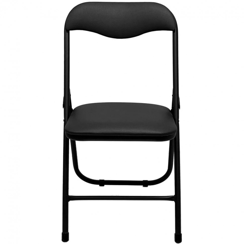 Стул складной КО_ искожа черный РС01.00.04, каркас черный