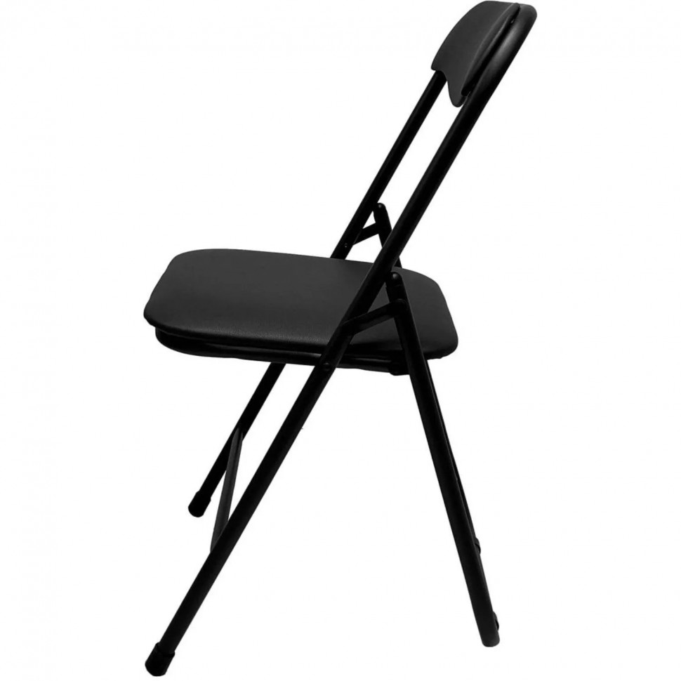 Стул складной КО_ искожа черный РС01.00.04, каркас черный