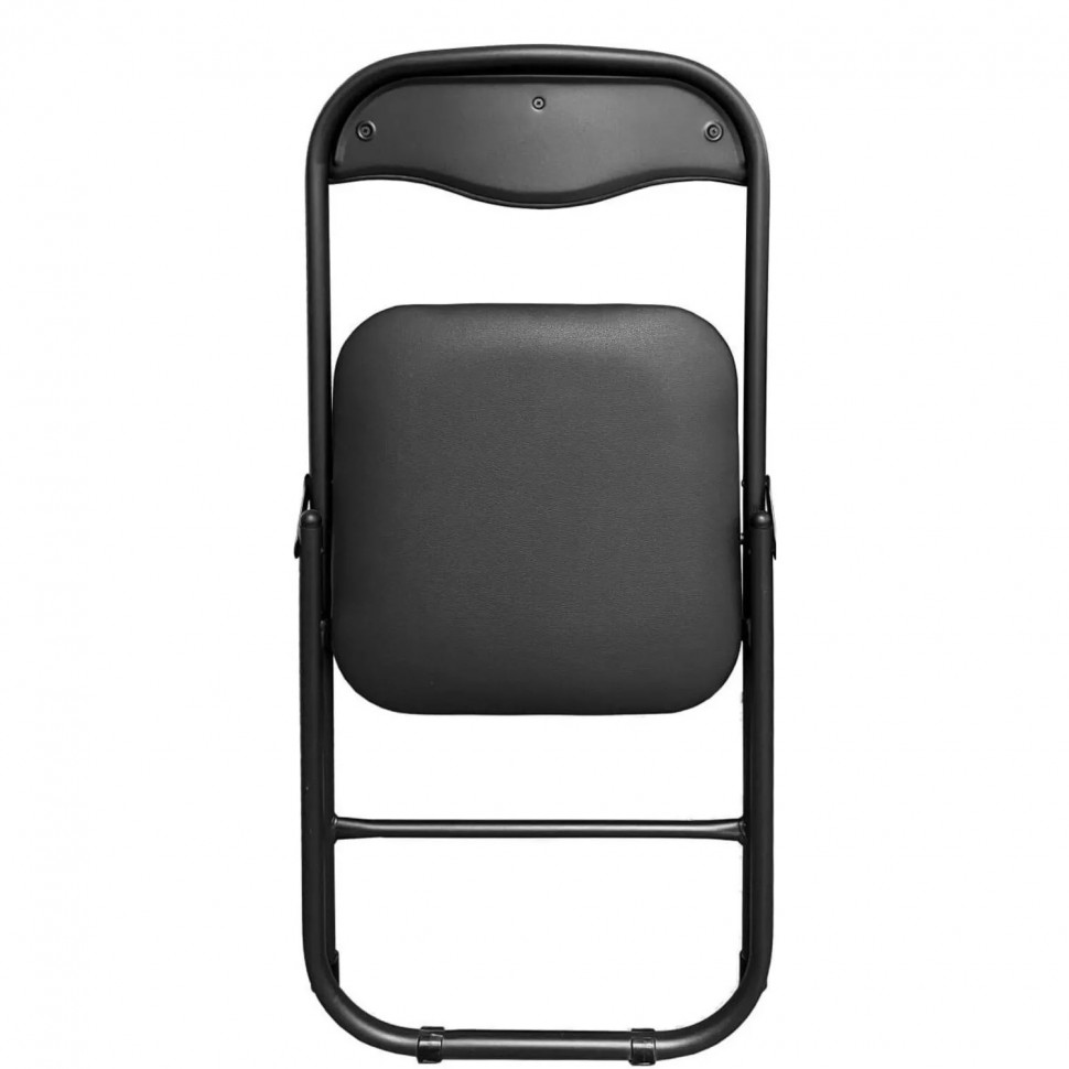 Стул складной КО_ искожа черный РС01.00.04, каркас черный