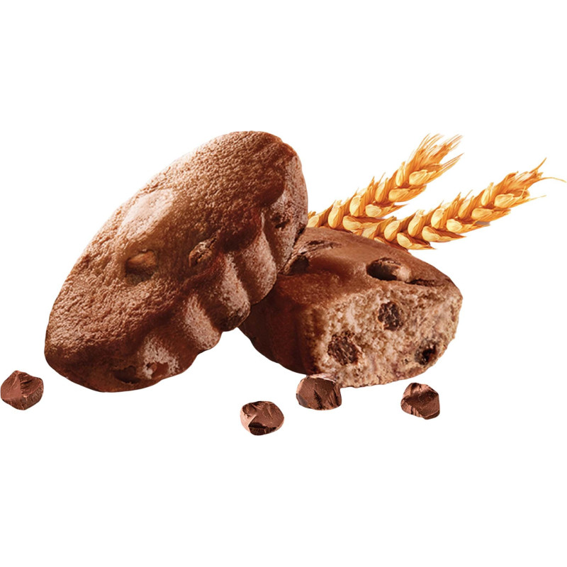 Пирожное Юбилейное мини-кексы с кусочками темного шоколада и какао, 140г