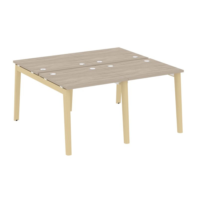 Onix Wood Рабочая станция OW.D.RS-4.0.7 Дуб Аттик/Дуб Светлый/Металл Белый 1560*1475*750