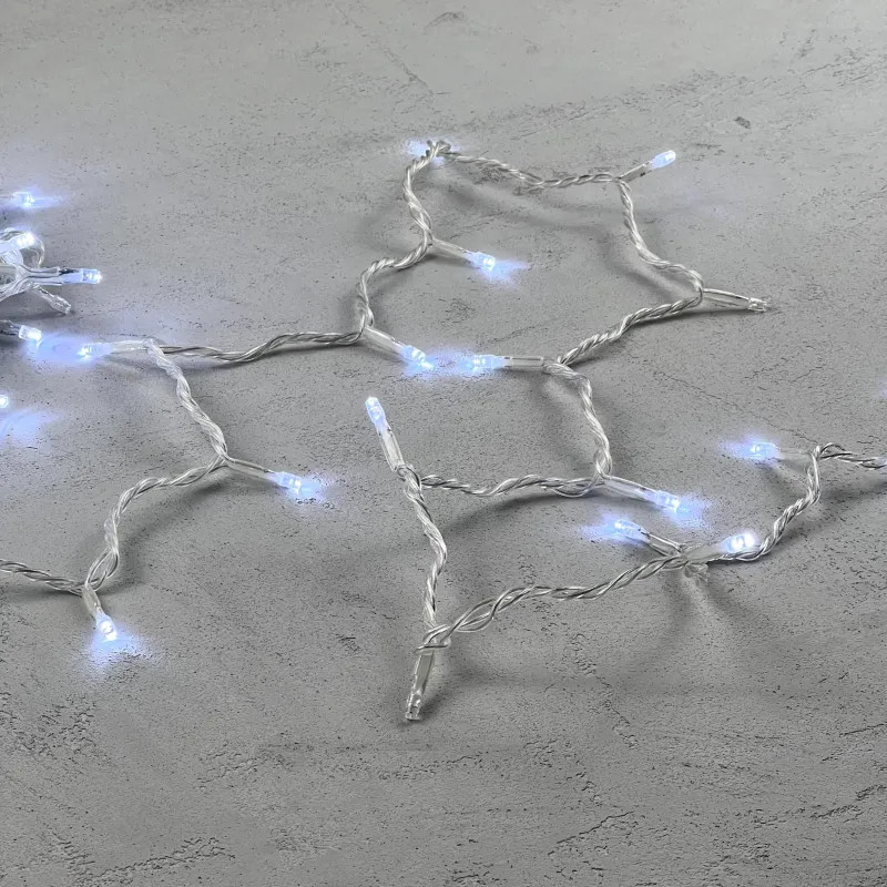 Гирлянда светодиодная Нить 10м Т-Бел. с Мерцанием Белого Диода 220В,100 LED