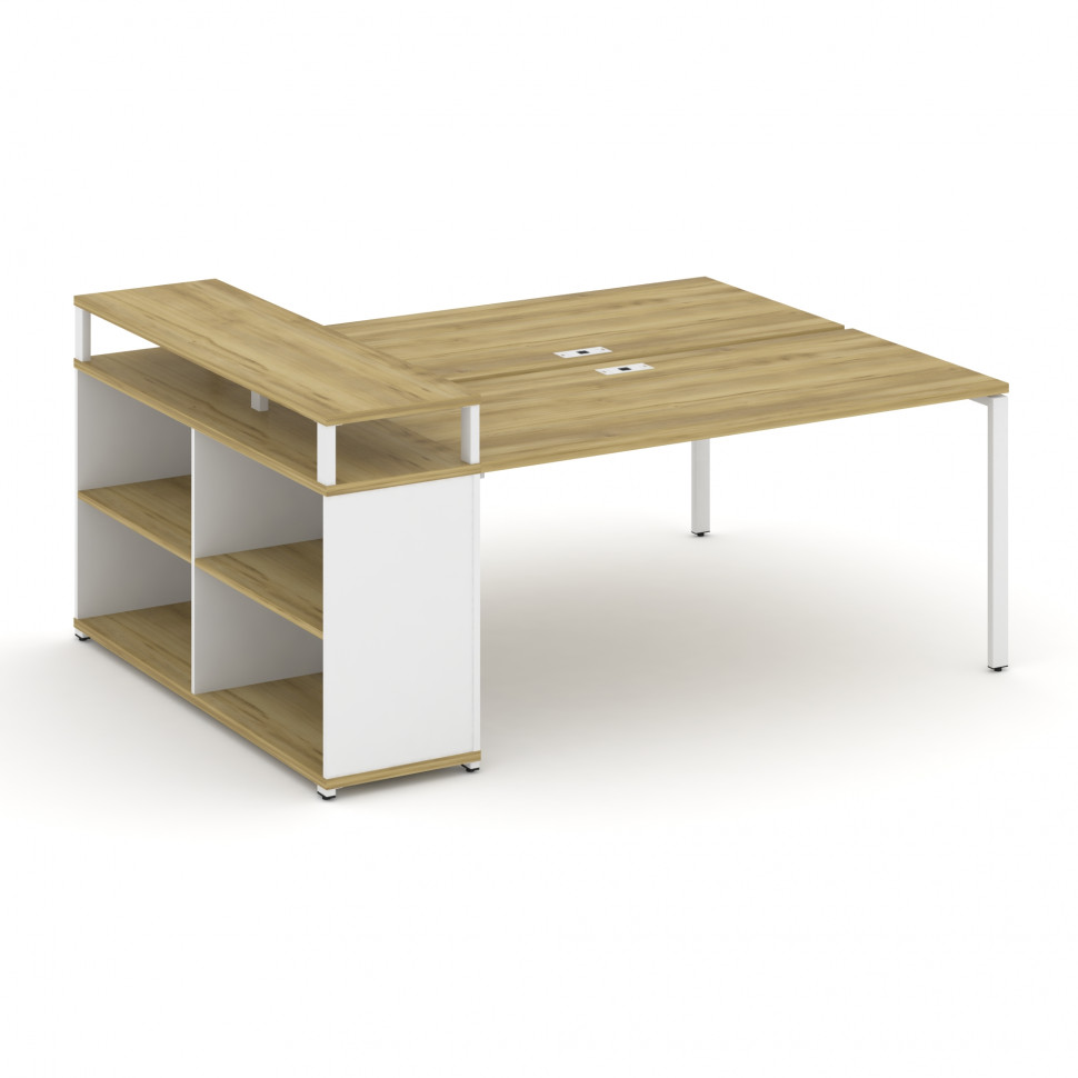 Concept Рабочая станция с опорным стеллажом с верх. горизонтом CN.DRS-208 Дуб Винченцо/Белый Брилли Concept Рабочая станция с опорным стеллажом с верх. горизонтом CN.DRS-208 Дуб Винченцо/Белый Брилли