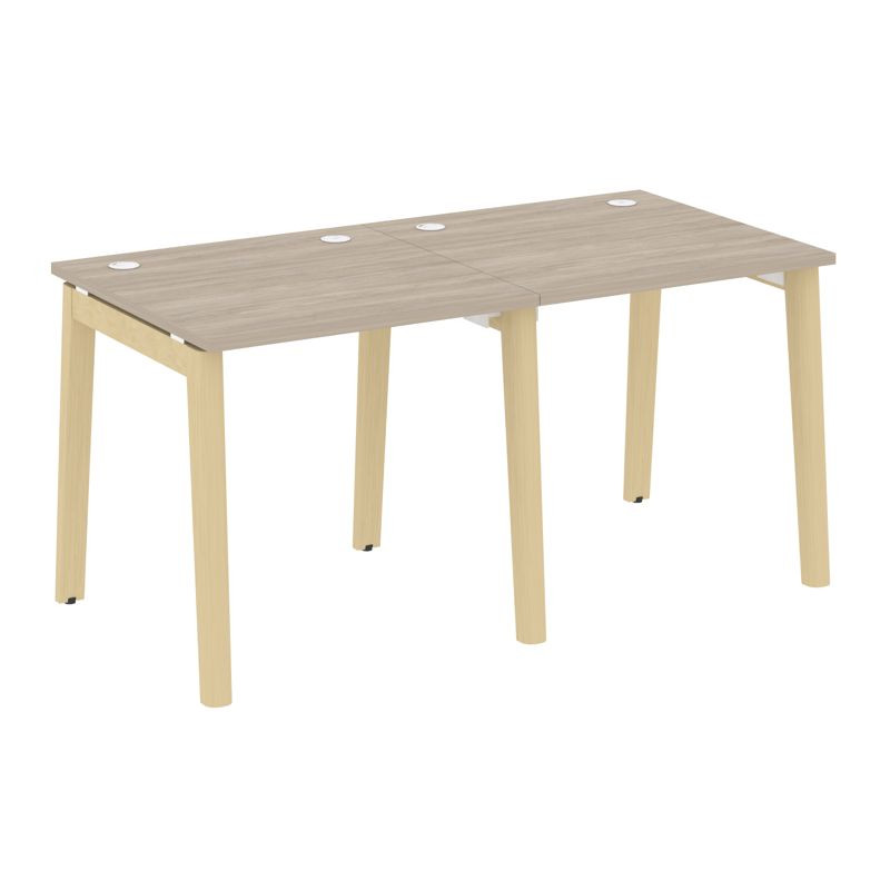 Onix Wood Рабочая станция OW.RS-2.0.8 Дуб Аттик/Дуб Светлый/Металл Белый 1560*800*750