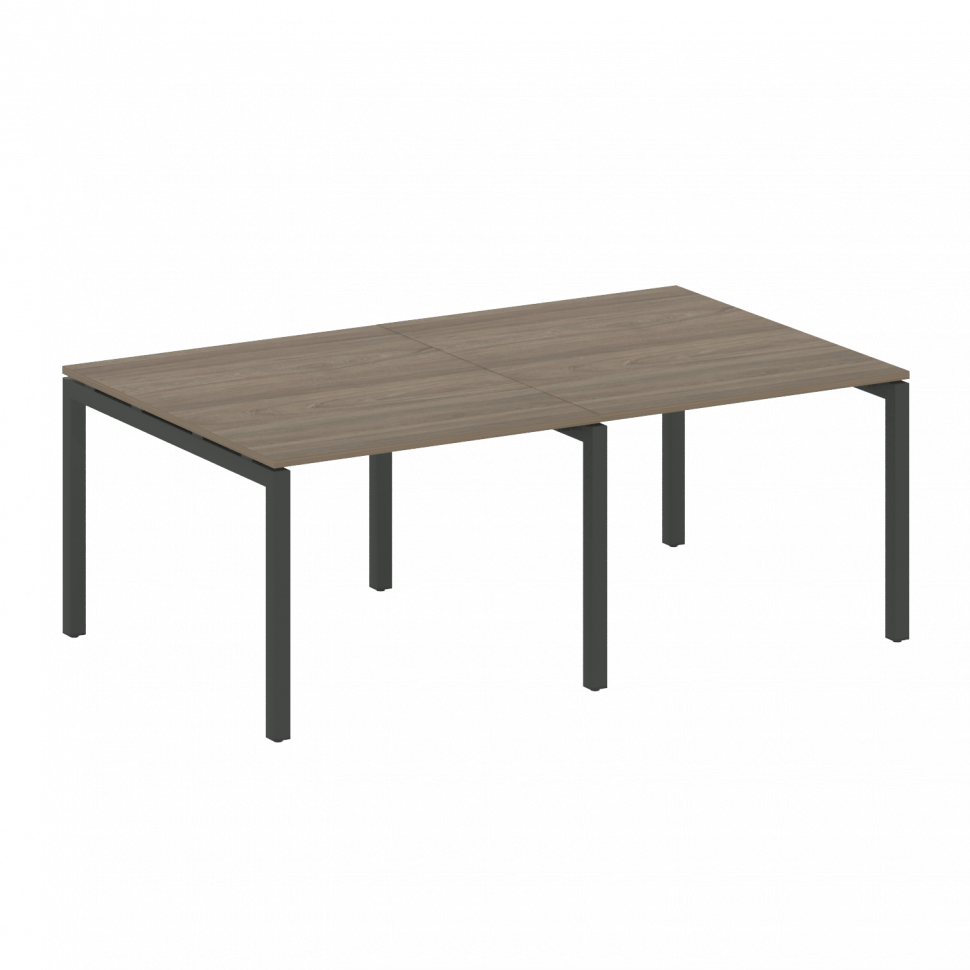 Metal System Quattro Переговорный стол (2 столешницы) на П-образном м/к 50БП.ПРГ-2.1 Вяз Благородный