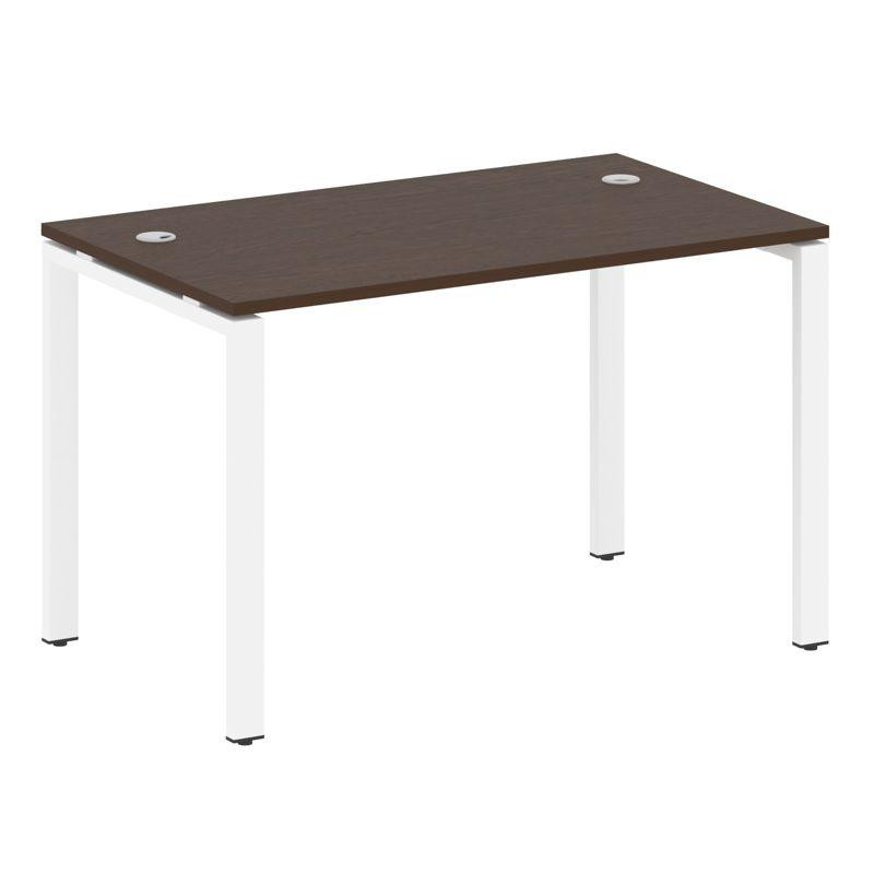 Metal System Стол письменный на П-образном м/к БП.СП-2 Венге Цаво/Металл Белый 1200*720*750
